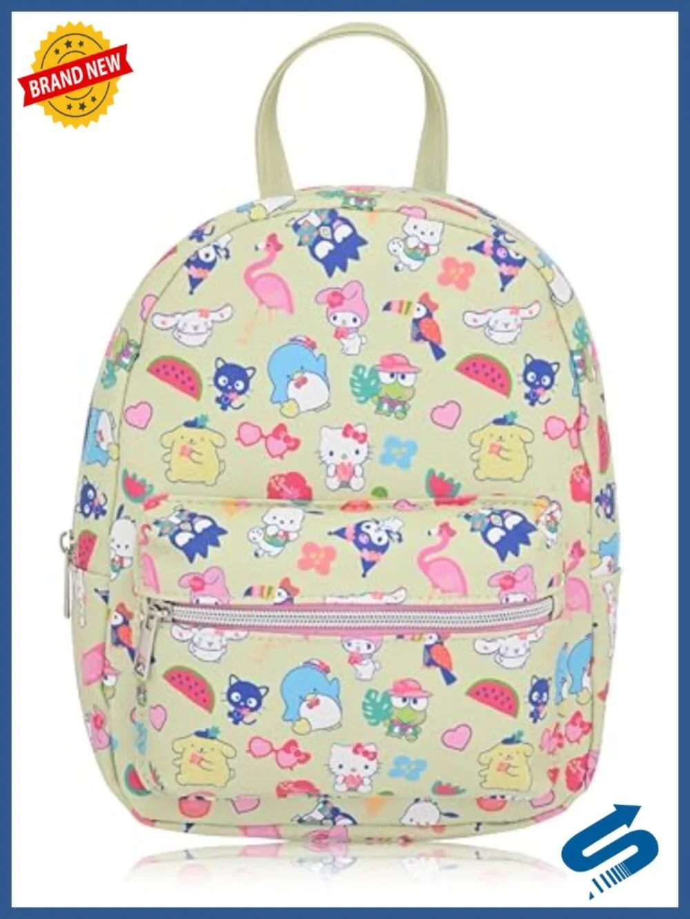 PU Leather Backpack Purse Mini Daypack with Adjustable Straps